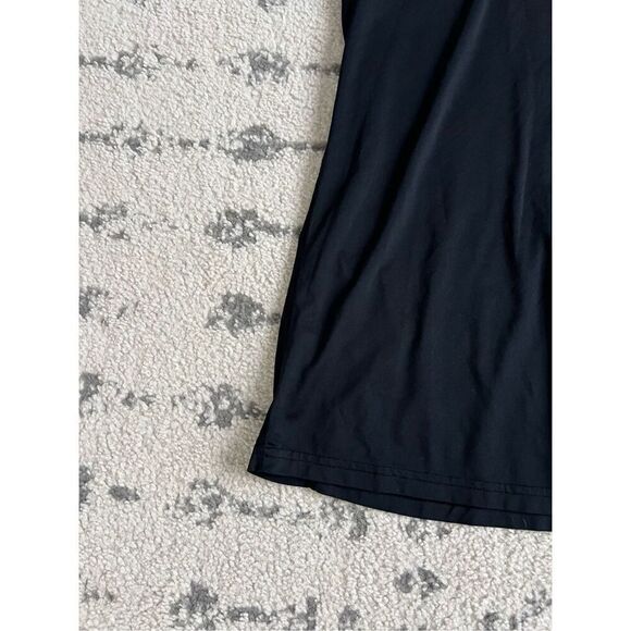 Nike Dri-Fit T-Shirt Mens Large Black Crew Neck Short Sleeve Base Layer Swoosh - Picture 3 of 7